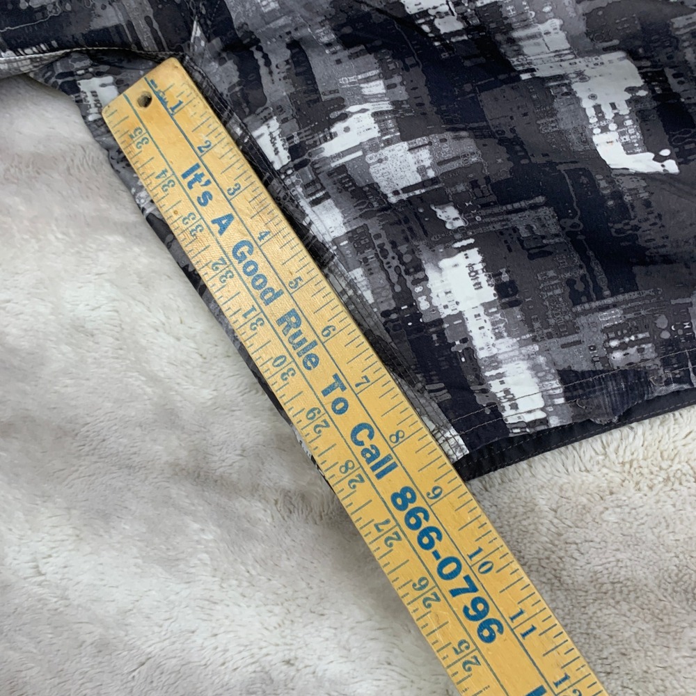 Nike Mens Grey Black Abstract Glitch Print Swim Trunks Board Shorts Size XXL - Picture 9 of 14